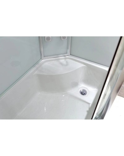 Душевая кабина 120х80х220 см Black & White Galaxy 550712R прозрачное