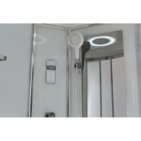 Душевая кабина 120х80х220 см Black & White Galaxy 550712R прозрачное