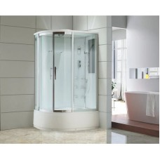 Душевая кабина 120х80х220 см Black & White Galaxy 550712R прозрачное