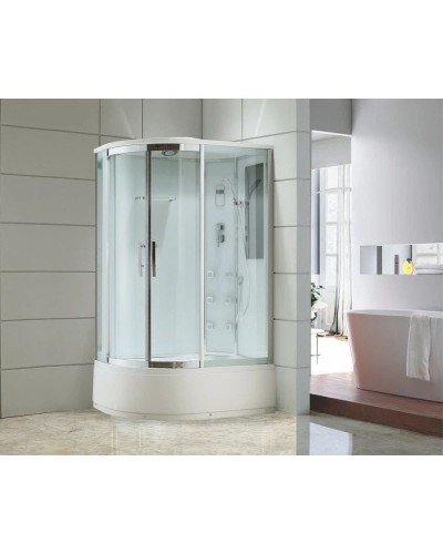 Душевая кабина 120х80х220 см Black & White Galaxy 550712R прозрачное