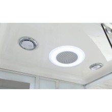 Душевая кабина 120х90х220 см Black & White Galaxy 5509120 прозрачное