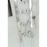 Душевая кабина 120х90х220 см Black & White Galaxy 5509120 прозрачное