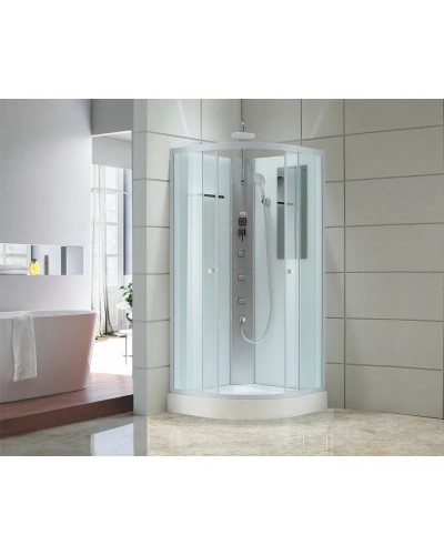 Душевая кабина 90х90х215 см Black & White Galaxy 5701900 прозрачное