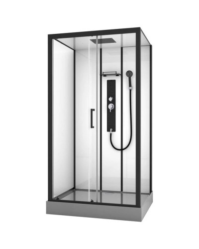 Душевая кабина 115х90х215 см Black & White Galaxy 8008000 прозрачное