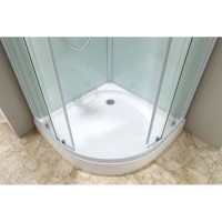 Душевая кабина 80х80х215 см Black & White Galaxy 8501800 прозрачное