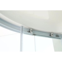 Душевая кабина 100х100х215 см Black & White Galaxy 8501100 прозрачное