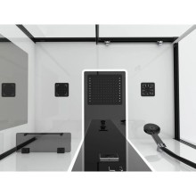 Душевая кабина 110х80х215 см Black & White Galaxy 8800110 прозрачное