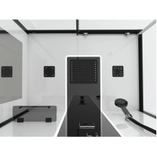 Душевая кабина 110х80х215 см Black & White Galaxy 8800110 прозрачное