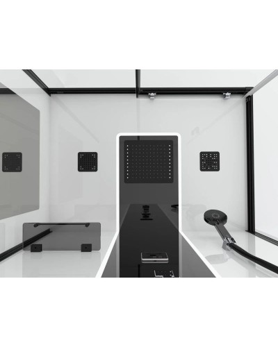 Душевая кабина 110х80х215 см Black & White Galaxy 8800110 прозрачное