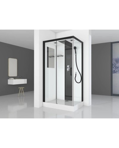 Душевая кабина 110х80х215 см Black & White Galaxy 8800110 прозрачное