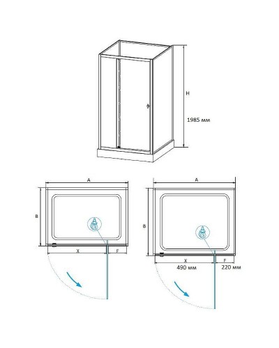 Душевая кабина RGW Andaman AN-207 90х70 411320779-95 без гидромассажа