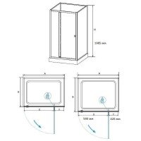 Душевая кабина RGW Andaman AN-207 120х90 411320792-95 без гидромассажа