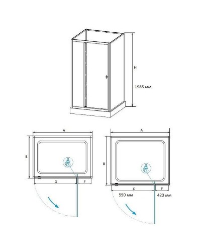 Душевая кабина RGW Andaman AN-207 120х90 411320792-95 без гидромассажа