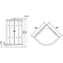 Душевая кабина Niagara Eco 90х90 NG-5304-14 без гидромассажа