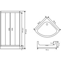 Душевая кабина Cerutti SPA Viva 90х90 91 без гидромассажа