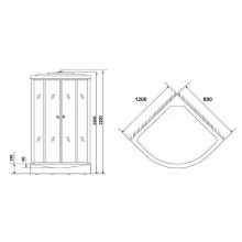 Душевая кабина Niagara Eco 120x80 R NG-4312-14R без гидромассажа