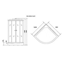 Душевая кабина Niagara Classic 120х90 NG-33294-14L без гидромассажа
