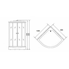 Душевая кабина Niagara Ultra NG-1903-01R 120x80 с гидромассажем