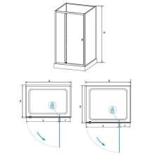 Душевая кабина RGW Andaman AN-207 70х70 411320777-95 без гидромассажа