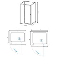 Душевая кабина RGW Andaman AN-207 80х80 411320788-95 без гидромассажа