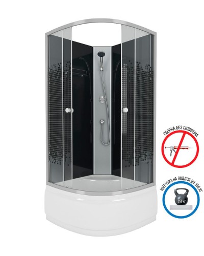 Душевая кабина Niagara Eco 90x90 NG-7508-14BK без гидромассажа
