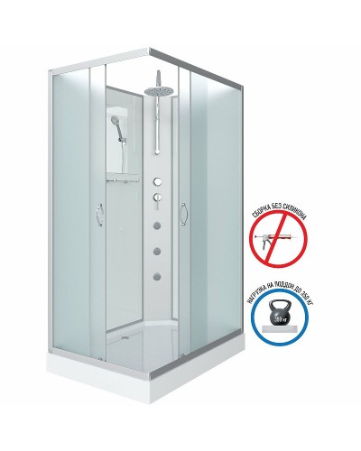 Душевая кабина Niagara Classic 110х80 NG-43185-14QBKTG с гидромассажем