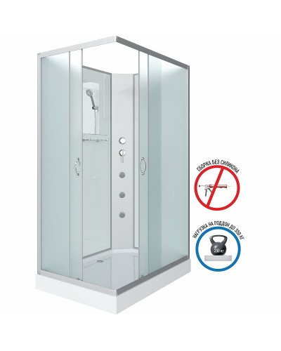 Душевая кабина Niagara Classic 110х80 NG-43185-14QBKG с гидромассажем