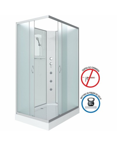 Душевая кабина Niagara Classic 120х80 NG-43285-14QBKG с гидромассажем