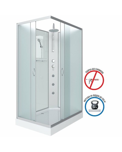 Душевая кабина Niagara Classic 120х80 NG-43285-14QBKTG с гидромассажем