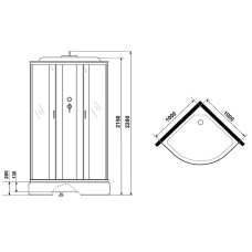 Душевая кабина Niagara Classic 100х100 NG-6702-14F с гидромассажем