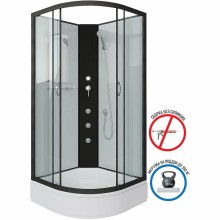 Душевая кабина Niagara Classic 80х80 NG-6703-14BKG с гидромассажем