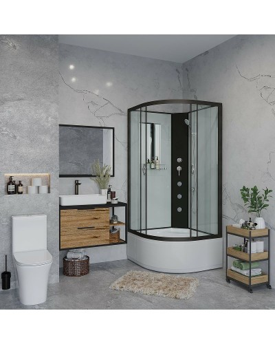 Душевая кабина Niagara Classic 80х80 NG-6707-14BKG с гидромассажем