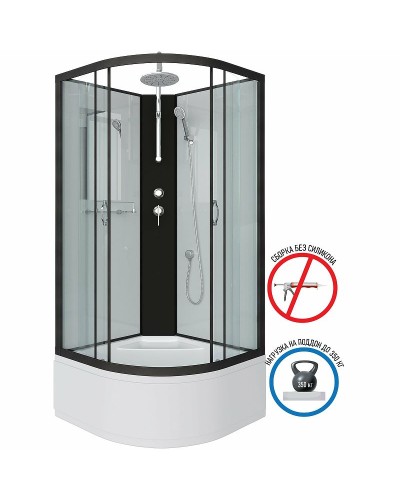 Душевая кабина Niagara Classic 80х80 NG-6707-14BKT без гидромассажа