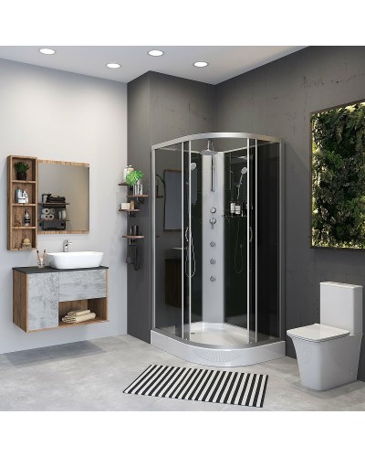 Душевая кабина Niagara Classic 120х80 L NG-3512-14LBKTG с гидромассажем