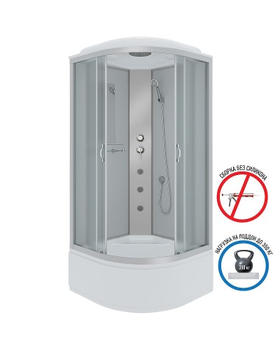 Душевая кабина Niagara Classic 80x80 NG-2307-14G с гидромассажем