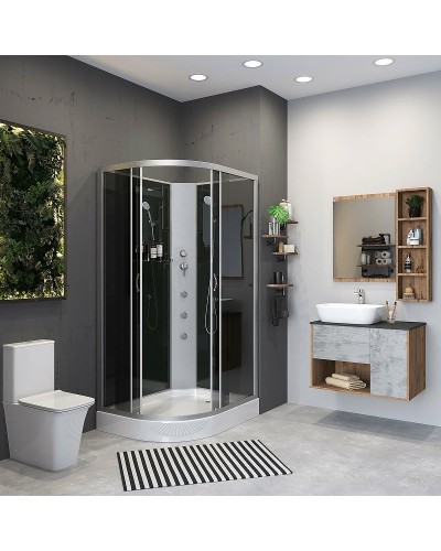 Душевая кабина Niagara Classic 120х80 R NG-3512-14RBKG с гидромассажем