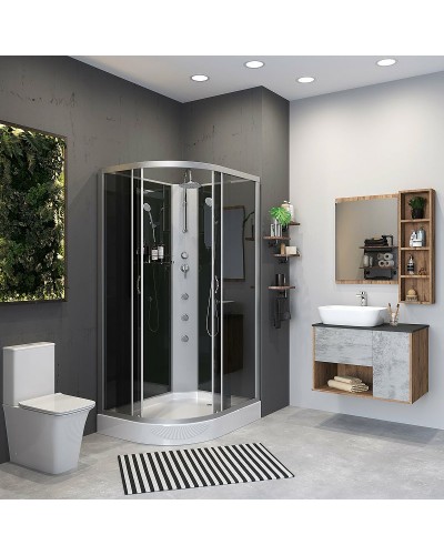 Душевая кабина Niagara Classic 120х80 R NG-3512-14RBKTG с гидромассажем