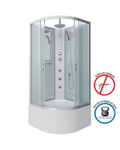 Душевая кабина Niagara Classic 90x90 NG-2308-14BKTG с гидромассажем