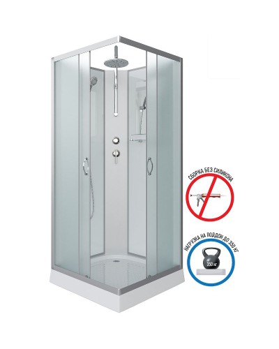 Душевая кабина Niagara Classic 90х90 NG-1101-14BKT без гидромассажа