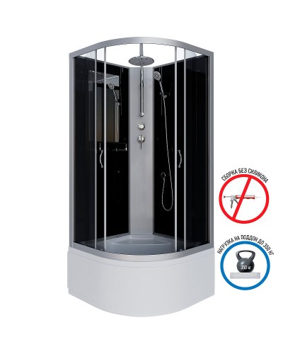 Душевая кабина Niagara Classic 90x90 NG-2508-14BKT без гидромассажа
