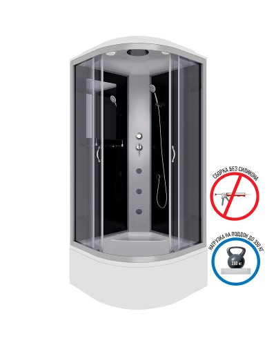 Душевая кабина Niagara Classic 80x80 NG-2507-14G с гидромассажем