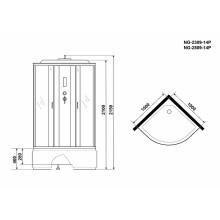 Душевая кабина Niagara Classic 100x100 NG-2509-14P без гидромассажа