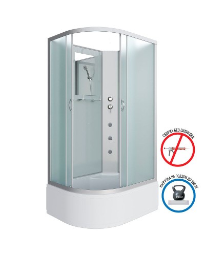 Душевая кабина Niagara Classic 120x80 R NG-2310-14RBKG с гидромассажем