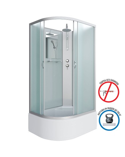 Душевая кабина Niagara Classic 120x80 R NG-2310-14RBKT без гидромассажа