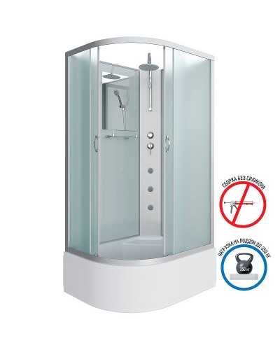 Душевая кабина Niagara Classic 120x80 R NG-2310-14RBKTG с гидромассажем