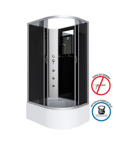 Душевая кабина Niagara Classic 120x80 L NG-2510-14LBKG с гидромассажем