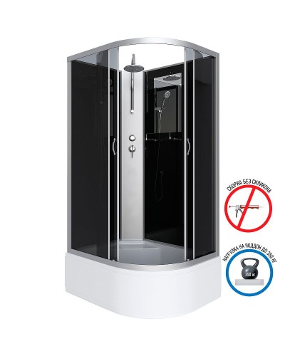 Душевая кабина Niagara Classic 120x80 L NG-2510-14LBKT без гидромассажа