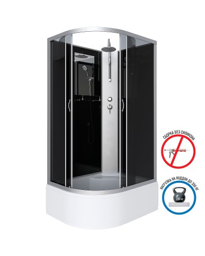 Душевая кабина Niagara Classic 120x80 R NG-2510-14RBKT без гидромассажа