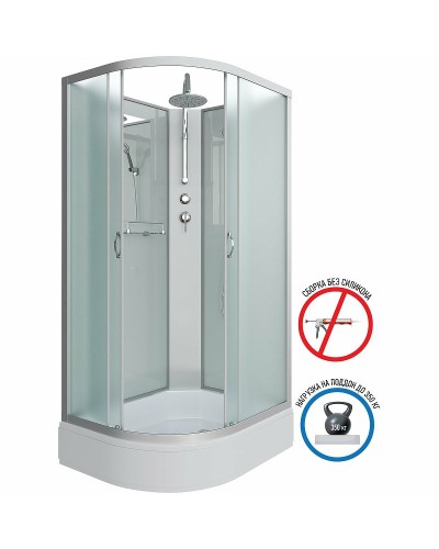 Душевая кабина Niagara Classic 90х80 R NG-33984-14RBKT без гидромассажа