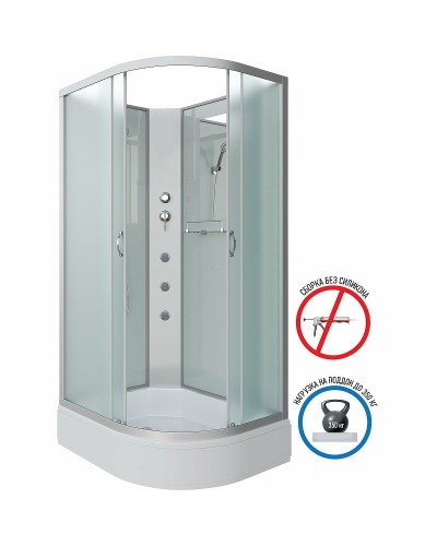 Душевая кабина Niagara Classic 100х80 L NG-33084-14LBKG с гидромассажем